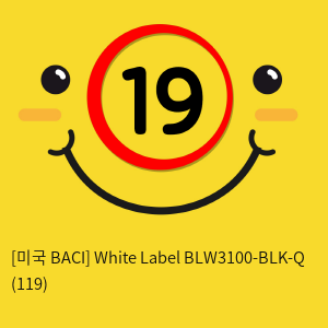 [미국 BACI] White Label  BLW3100-BLK-Q (119)
