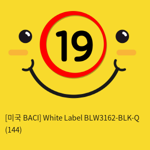 [미국 BACI] White Label BLW3162-BLK-Q (144)