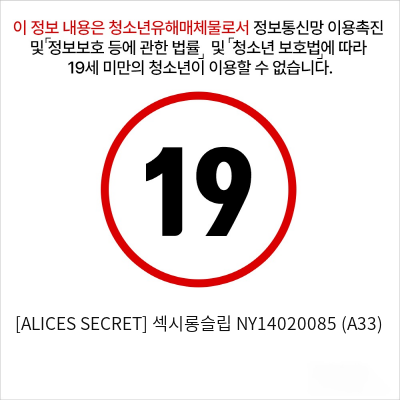 [ALICES SECRET] 섹시롱슬립 NY14020085 (A33)