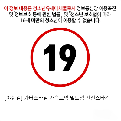 [야한걸] 가터스타일 가슴트임 밑트임 전신스타킹