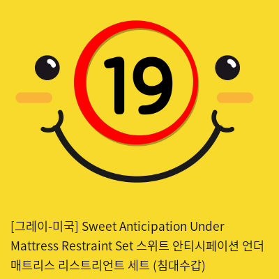 [그레이-미국] Sweet Anticipation Under Mattress Restraint Set 스위트 안티시페이션 언더 매트리스 리스트리언트 세트 (침대수갑)